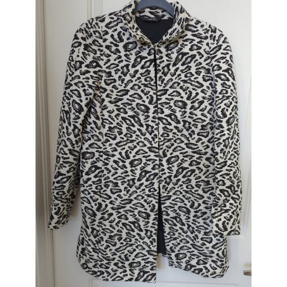 Liu Jo Milano Woman Animal Print Coat size 40 - Picture 1 of 15